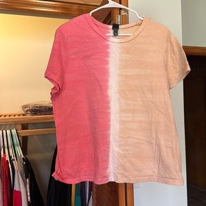 Two toned split dye t-shirt